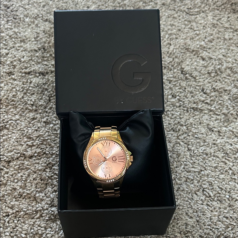 Guess Gold Watch with Rose Dial